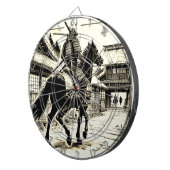 Epic Samurai Rider Manga Art Print Dartbord (Voorkant Rechts)