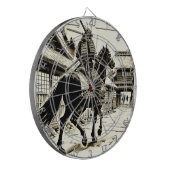 Epic Samurai Rider Manga Art Print Dartbord (Voorkant Links)
