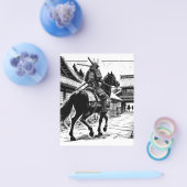 Epic Samurai Rider Manga Art Print Flyer (Enkel)
