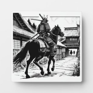 Epic Samurai Rider Manga Art Print Fotoplaat