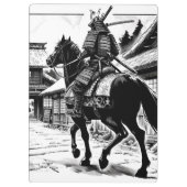 Epic Samurai Rider Manga Art Print Klembord (Achterkant)