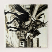 Epic Samurai Rider Manga Art Print Legpuzzel (Horizontaal)
