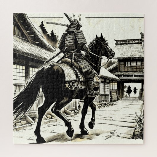 Epic Samurai Rider Manga Art Print Legpuzzel (Verticaal)
