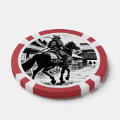 Epic Samurai Rider Manga Art Print Poker Chips (Enkel)