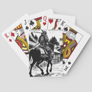 Epic Samurai Rider Manga Art Print Pokerkaarten