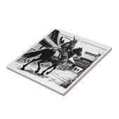 Epic Samurai Rider Manga Art Print Tegeltje (Zijkant)