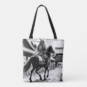 Epic Samurai Rider Manga Art Print Tote Bag (Achterkant)