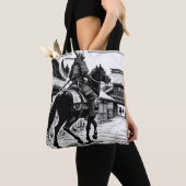 Epic Samurai Rider Manga Art Print Tote Bag (Dichtbij)