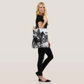 Epic Samurai Rider Manga Art Print Tote Bag (Op model)
