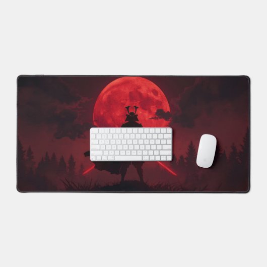 Epic Samurai Silhouette Bureaumat (Keyboard & Muis)