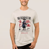 Epic Samurai Warrior Japanese Katana Culture Men's Tri-Blend Shirt (Voorkant)
