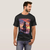 Epic Samurai Warrior T-Shirt Design – Anime Style (Voorkant volledig)