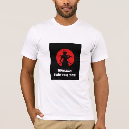 Epic Samurai Warrior Tee | Standing With Sword  T-shirt (Voorkant)