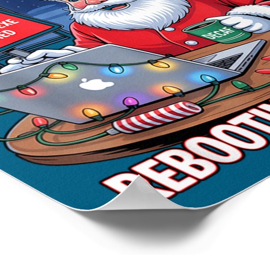 Epic Santa Rebooting Support s Tech Poster (Hoek)