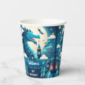 Epic Schattigee Kinder Hero Boys Meisjes Dragon 1e Papieren Bekers (Achterkant)