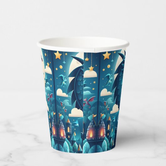 Epic Schattigee Kinder Hero Boys Meisjes Dragon 1e Papieren Bekers (Rechts)