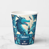 Epic Schattigee Kinder Hero Boys Meisjes Dragon 1e Papieren Bekers (Voorkant)