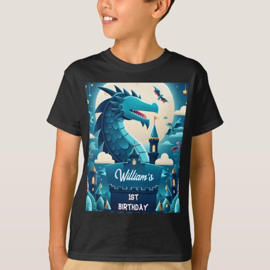 Epic Schattigee Kinder Hero Boys Meisjes Dragon 1e T-shirt (Voorkant)