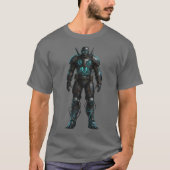 EPIC Sci-Fi Power Armor Futuristic Warrior T-Shirt (Voorkant)