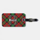Epic Scotland-clan Boyd Tartan Bagagelabel (Achterkant horizontaal)