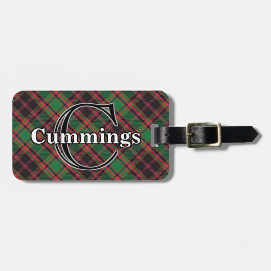 Epic Scotland Clan Cumming Hunting Tartan Bagagelabel (Voorkant horizontaal)