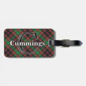 Epic Scotland Clan Cumming Hunting Tartan Bagagelabel (Achterkant horizontaal)