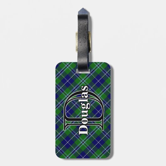 Epic Scotland Clan Douglas Tartan Bagagelabel (Achterkant verticaal)