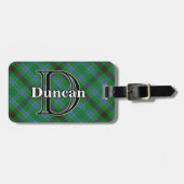Epic Scotland Clan Duncan Tartan Bagagelabel (Voorkant horizontaal)