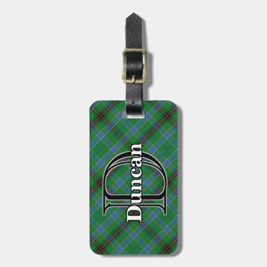 Epic Scotland Clan Duncan Tartan Bagagelabel (Voorkant verticaal)