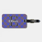 Epic Scotland Clan Elliot Tartan Bagagelabel (Achterkant horizontaal)