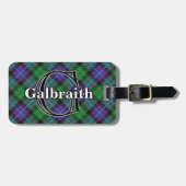 Epic Scotland Clan Galbraith Tartan Bagagelabel (Voorkant horizontaal)