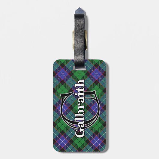 Epic Scotland Clan Galbraith Tartan Bagagelabel (Achterkant verticaal)
