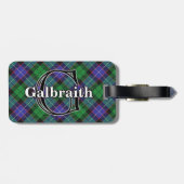 Epic Scotland Clan Galbraith Tartan Bagagelabel (Achterkant horizontaal)