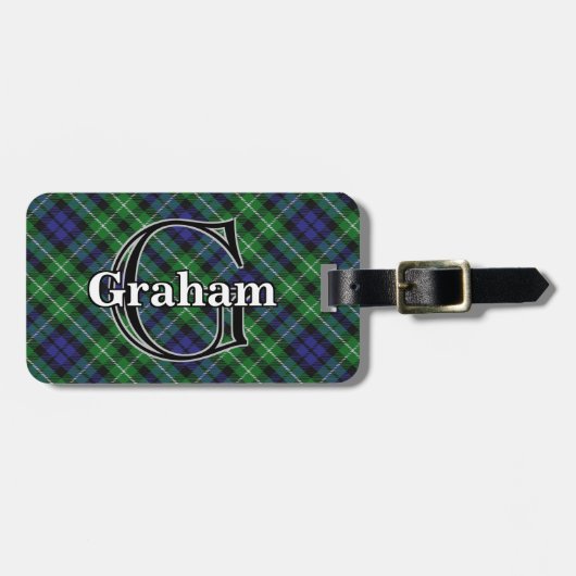 Epic Scotland Clan Graham Tartan Bagagelabel (Voorkant horizontaal)