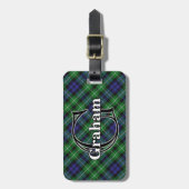 Epic Scotland Clan Graham Tartan Bagagelabel (Voorkant verticaal)