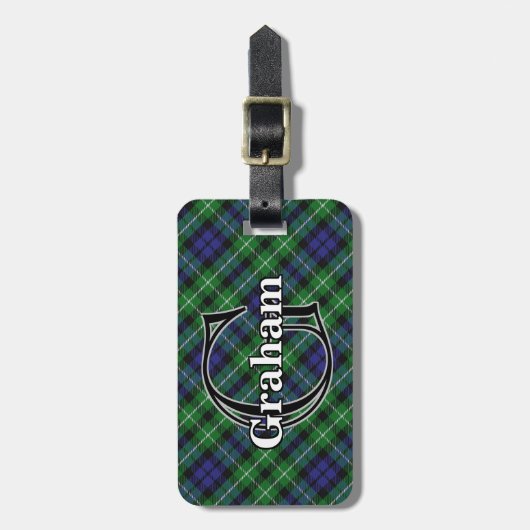 Epic Scotland Clan Graham Tartan Bagagelabel (Voorkant verticaal)