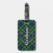 Epic Scotland Clan Graham Tartan Bagagelabel (Achterkant verticaal)