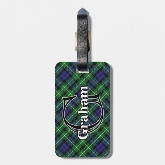 Epic Scotland Clan Graham Tartan Bagagelabel (Achterkant verticaal)