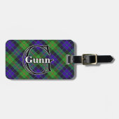 Epic Scotland Clan Gunn Tartan Bagagelabel (Voorkant horizontaal)