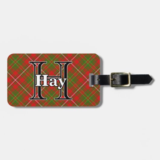 Epic Scotland Clan Hay Tartan Bagagelabel (Voorkant horizontaal)