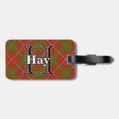 Epic Scotland Clan Hay Tartan Bagagelabel (Achterkant horizontaal)