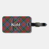 Epic Scotland Clan Kidd Tartan Bagagelabel (Achterkant horizontaal)