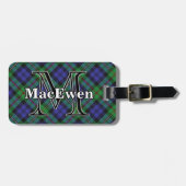 Epic Scotland Clan MacEwen Tartan Bagagelabel (Voorkant horizontaal)
