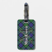 Epic Scotland Clan MacEwen Tartan Bagagelabel (Achterkant verticaal)