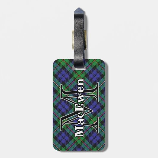 Epic Scotland Clan MacEwen Tartan Bagagelabel (Achterkant verticaal)