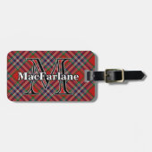 Epic Scotland Clan MacFarlane Tartan Bagagelabel (Voorkant horizontaal)