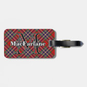 Epic Scotland Clan MacFarlane Tartan Bagagelabel (Achterkant horizontaal)