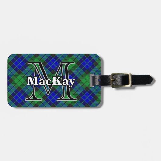 Epic Scotland Clan MacKay Tartan Bagagelabel (Voorkant horizontaal)