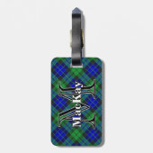 Epic Scotland Clan MacKay Tartan Bagagelabel (Achterkant verticaal)