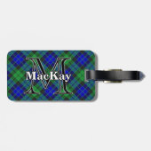 Epic Scotland Clan MacKay Tartan Bagagelabel (Achterkant horizontaal)